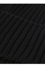 JACPRIME COTTON BEANIE NOOS - ΜΑΥΡΟ