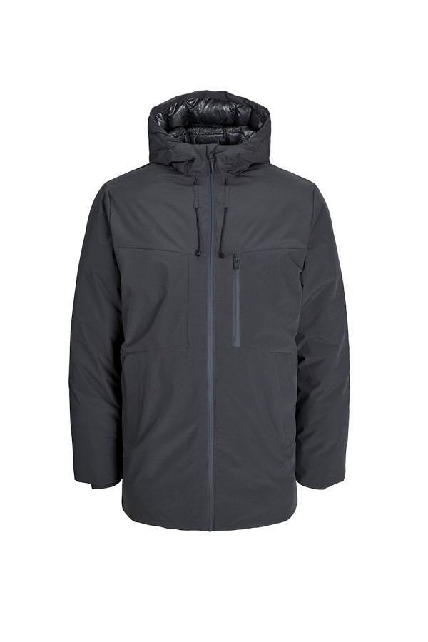 JJPAYNE PARKA JACKET PLS - ΓΚΡΙ