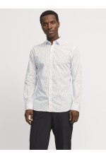 JJJOE PRINT SHIRT LS SS25 - ΛΕΥΚΟ