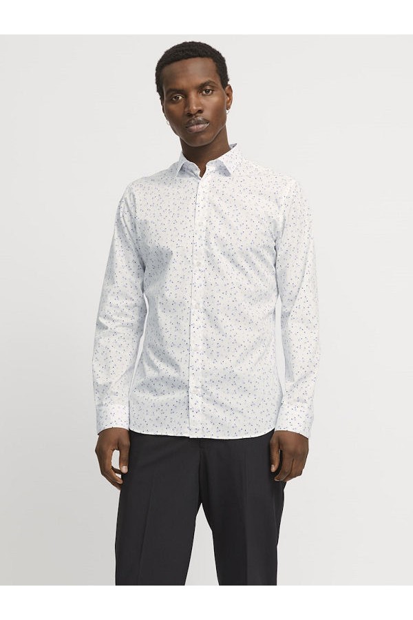 JJJOE PRINT SHIRT LS SS25 - ΛΕΥΚΟ
