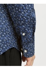 JJJOE PRINT SHIRT LS SS25 - ΜΠΛΕ