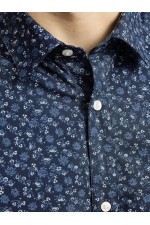 JJJOE PRINT SHIRT LS SS25 - ΜΠΛΕ