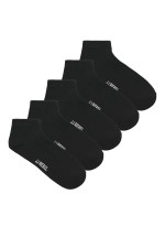 JREBREBEL LOGO SHORT SOCKS 5 PACK - ΜΑΥΡΟ