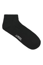 JREBREBEL LOGO SHORT SOCKS 5 PACK - ΜΑΥΡΟ