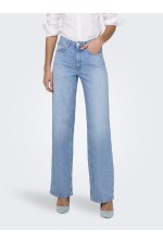 ONLJUICY HW WIDE LEG REA141 DNM NOOS - ΜΠΛΕ ΑΝΟΙΧΤΟ