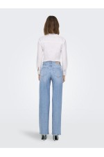 ONLJUICY HW WIDE LEG REA141 DNM NOOS - ΜΠΛΕ ΑΝΟΙΧΤΟ