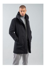 COAT MENS - ΜΑΥΡΟ