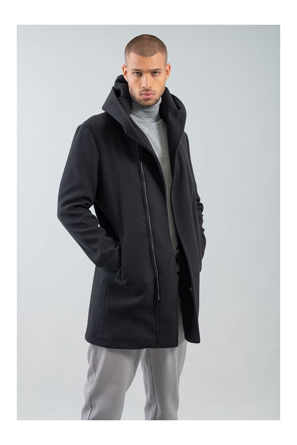 COAT MENS - ΜΑΥΡΟ