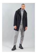 COAT MENS - ΜΑΥΡΟ