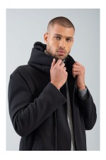 COAT MENS - ΜΑΥΡΟ