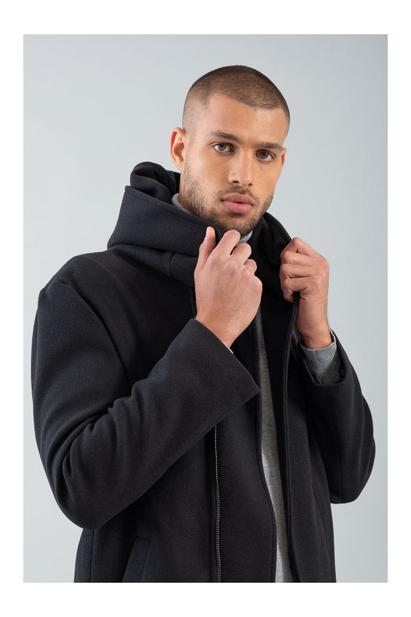 COAT MENS - ΜΑΥΡΟ