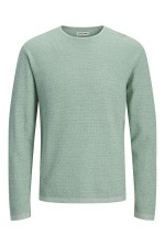 JJEGEORGE KNIT CREW NECK NOOS - ΠΡΑΣΙΝΟ