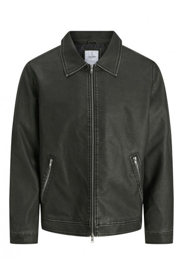 JJECASABLANCA PU JACKET NOOS - ΜΑΥΡΟ