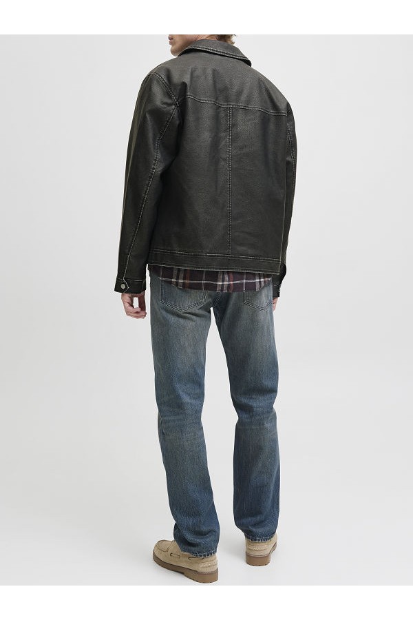 JJECASABLANCA PU JACKET NOOS - ΜΑΥΡΟ