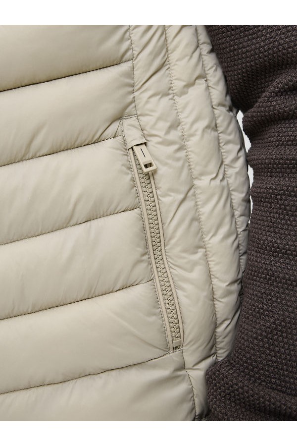 JJEBRADLEY LIGHT BODYWARMER COLLAR NOOS - ΜΠΕΖ