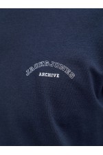 JJCOLLEGE LOGO TEE LS CREW NECK - ΜΠΛΕ