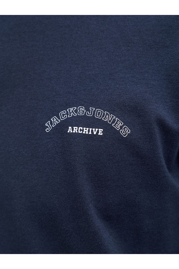 JJCOLLEGE LOGO TEE LS CREW NECK - ΜΠΛΕ