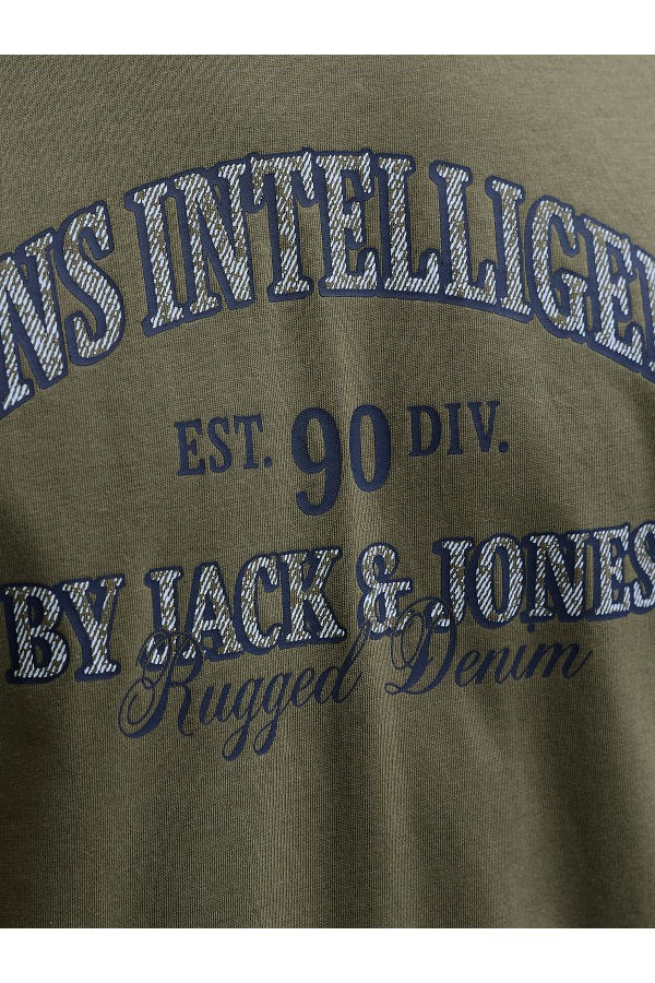 JJEDENVER GRAPHIC TEE SS O-NECK NOOS - ΧΑΚΙ