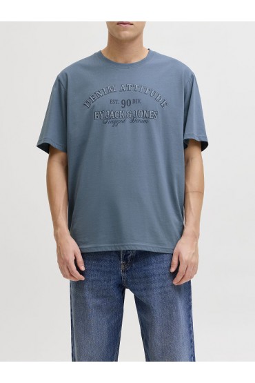 JJEDENVER GRAPHIC TEE SS O-NECK NOOS - ΜΠΛΕ