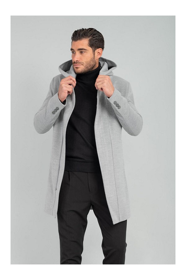 COAT MENS - ΓΚΡΙ