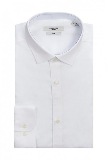JPRBLACARDIFF SHIRT L/S NOOS - ΛΕΥΚΟ