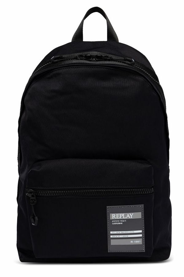 REPLAY BACKPACK MENS - ΜΑΥΡΟ