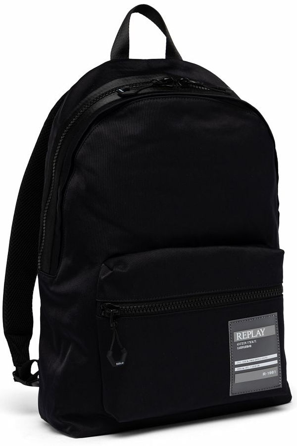 REPLAY BACKPACK MENS - ΜΑΥΡΟ