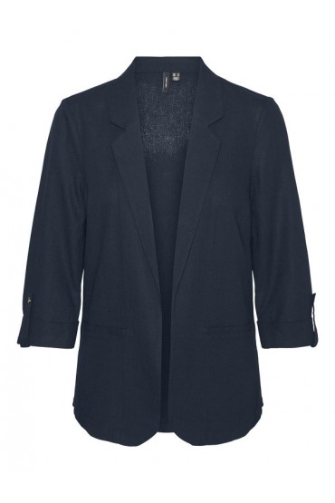 VMJESMILO 3/4 LOOSE BLAZER WVN GA NOOS - ΜΠΛΕ