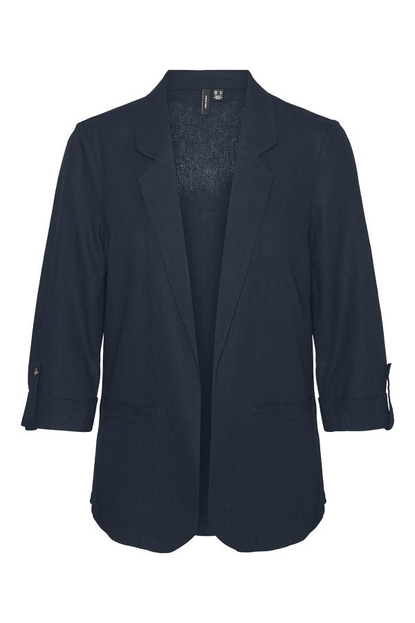 VMJESMILO 3/4 LOOSE BLAZER WVN GA NOOS - ΜΠΛΕ
