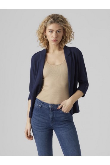 VMJESMILO 3/4 LOOSE BLAZER WVN GA NOOS - ΜΠΛΕ