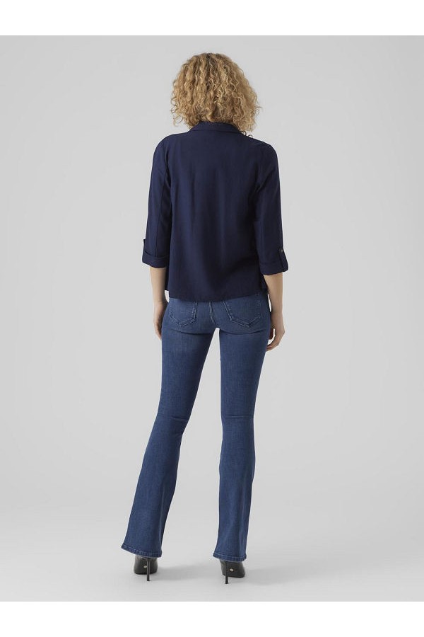 VMJESMILO 3/4 LOOSE BLAZER WVN GA NOOS - ΜΠΛΕ