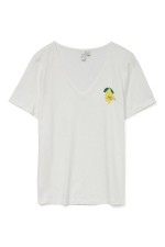 VMBITONA S/S V-NECK T-SHIRT JRS - ΛΕΥΚΟ