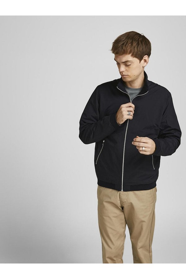JJERUSH HARRINGTON BOMBER NOOS - ΜΑΥΡΟ
