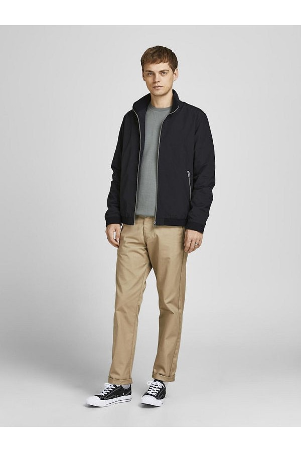 JJERUSH HARRINGTON BOMBER NOOS - ΜΑΥΡΟ