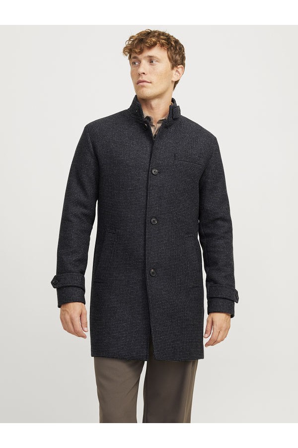 JJEMELTON WOOL BLEND COAT SN - ΓΚΡΙ