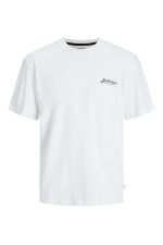 JJBEAU TEE SS FRONTPRINT CREW NECK - ΛΕΥΚΟ