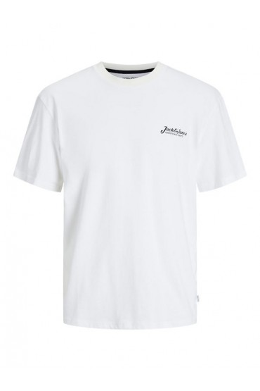 JJBEAU TEE SS FRONTPRINT CREW NECK - ΛΕΥΚΟ