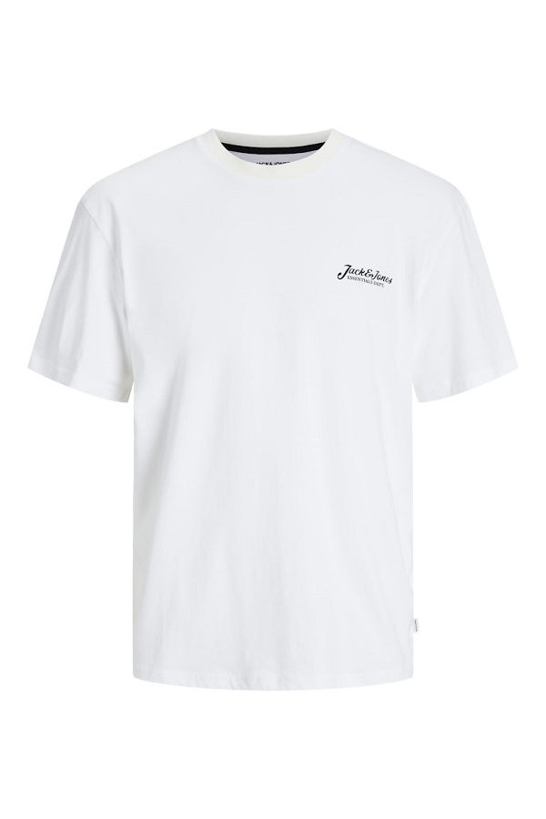 JJBEAU TEE SS FRONTPRINT CREW NECK - ΛΕΥΚΟ