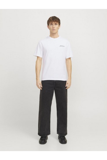 JJBEAU TEE SS FRONTPRINT CREW NECK - ΛΕΥΚΟ