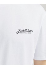 JJBEAU TEE SS FRONTPRINT CREW NECK - ΛΕΥΚΟ