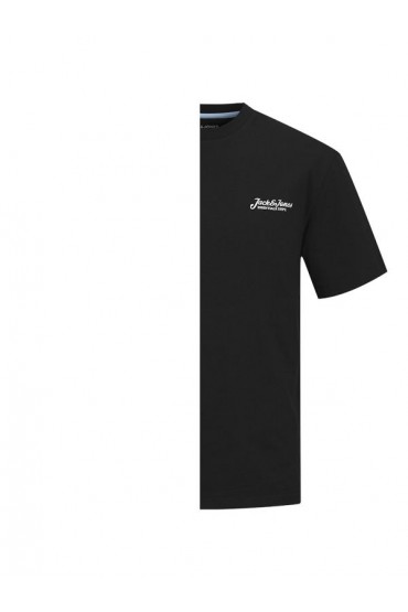 JJBEAU TEE SS FRONTPRINT CREW NECK - ΜΑΥΡΟ