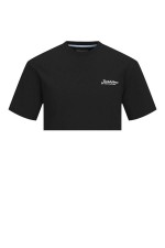 JJBEAU TEE SS FRONTPRINT CREW NECK - ΜΑΥΡΟ