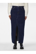 PCJESSIE HW ANKLE DENIM SKIRT NOOS EXP - ΜΠΛΕ