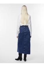 PCJESSIE HW ANKLE DENIM SKIRT NOOS EXP - ΜΠΛΕ