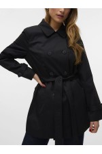 VMCHELSEA OLIVIA TRENCHCOAT NOOS - ΜΑΥΡΟ