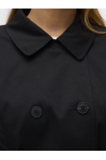 VMCHELSEA OLIVIA TRENCHCOAT NOOS - ΜΑΥΡΟ