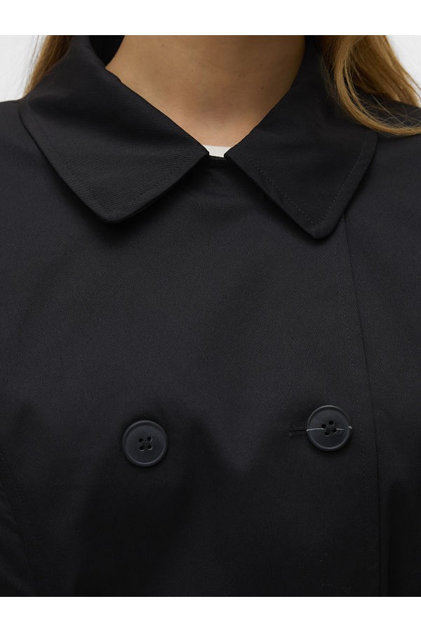 VMCHELSEA OLIVIA TRENCHCOAT NOOS - ΜΑΥΡΟ