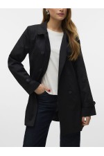 VMCHELSEA OLIVIA TRENCHCOAT NOOS - ΜΑΥΡΟ