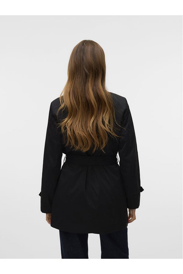 VMCHELSEA OLIVIA TRENCHCOAT NOOS - ΜΑΥΡΟ
