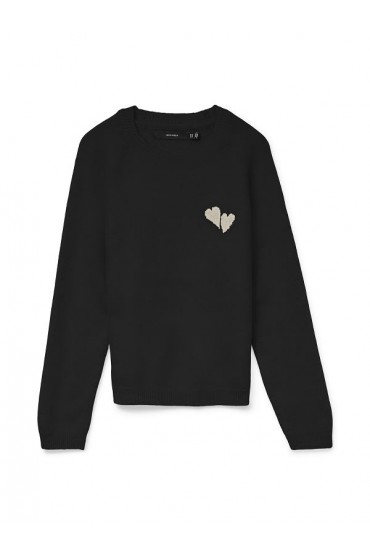 VMBAM LS O-NECK PULLOVER BOO ENT - ΜΑΥΡΟ